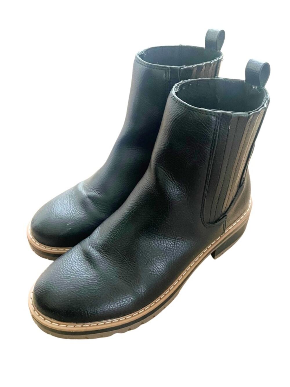 Kensie Black Chelsea Ankle Boots Koda Women 7.5 #0132